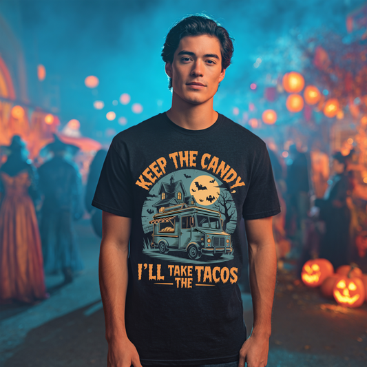 Keep The Candy, I’ll Take The Tacos Halloween T-Shirt