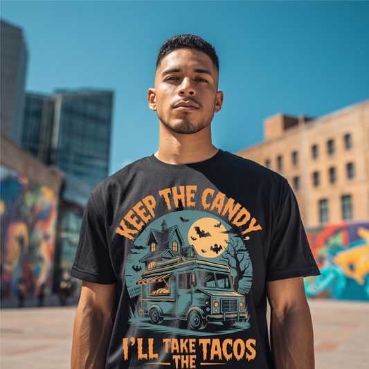 Keep The Candy, I’ll Take The Tacos Halloween T-Shirt