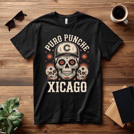 Puro Punche Xicago Skull T-Shirt